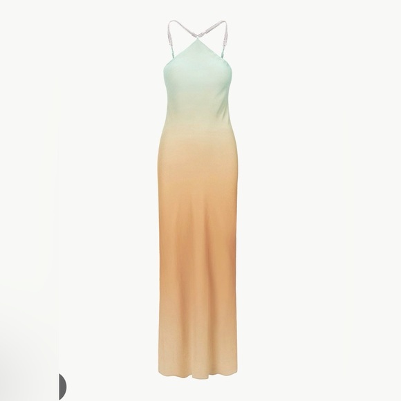 STAUD CADENCE DRESS CARIBBEAN OMBRE NWT - Picture 3 of 17